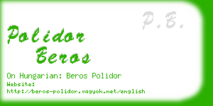 polidor beros business card